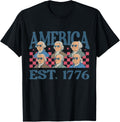 America Est 1776 Patriotic Founding Fathers Usa