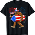 Patriotic Bigfoot 4Th Of July American Flag Sasquatch