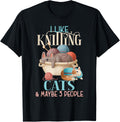 I Like Knitting Cats & Maybe 3 People Cat Lover Knitter Yarn