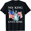 No King Lives Here No Kings In America Freedom American Flag