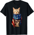 Patriotic Cat 4Th Of July Men Usa American Flag