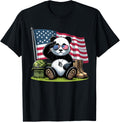 Salute Panda American Usa Flag Memorial Day 4Th Of July