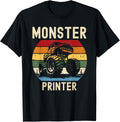 Monster Truck Loving Printer Lover Funny