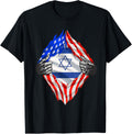 Israel Shirt Usa Israel Flag American Israeli Roots Jewish