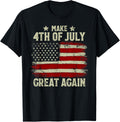 Make 4Th Of July Great Again American Flag Funny Trump Men