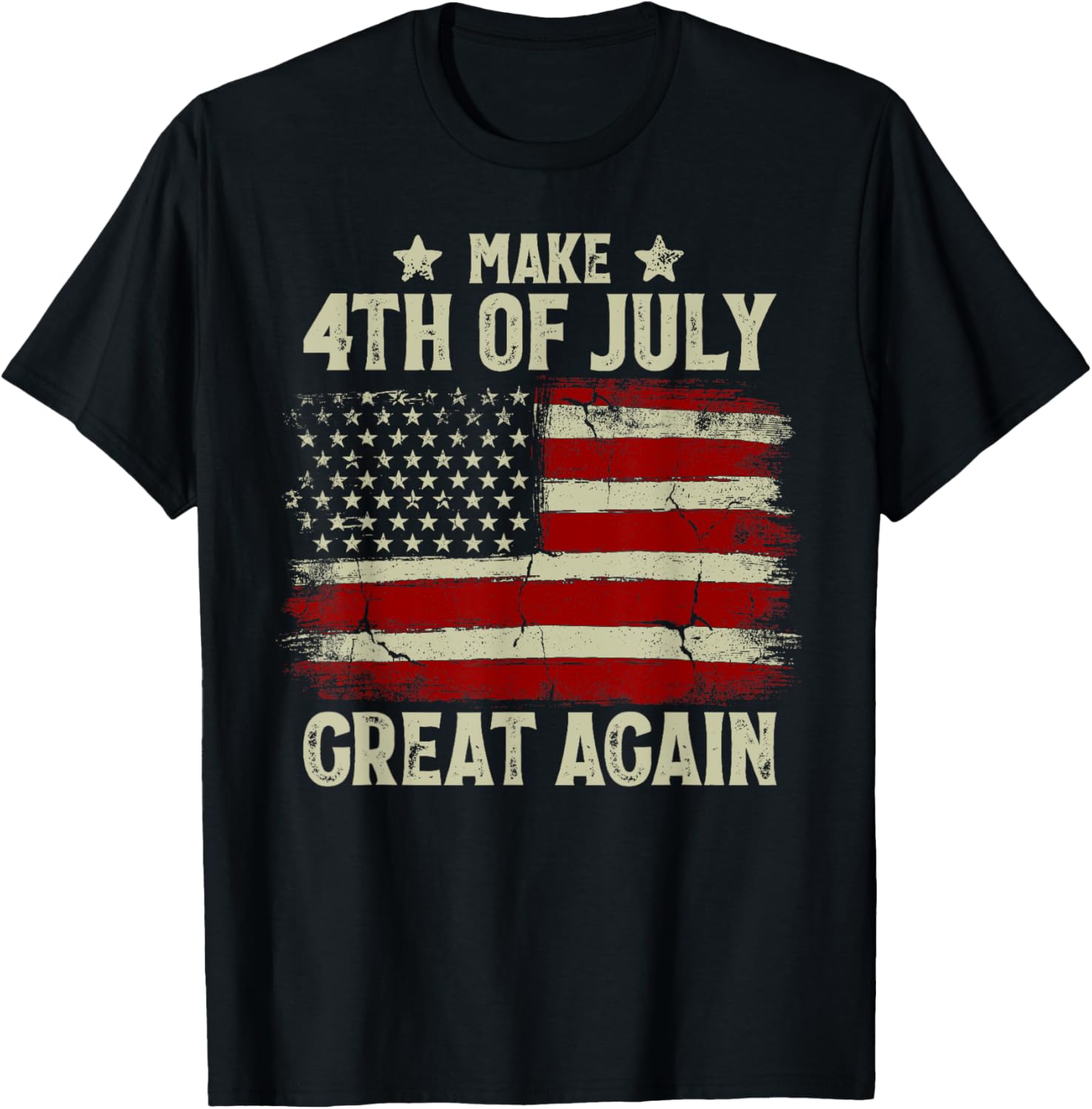 Make 4Th Of July Great Again American Flag Funny Trump Men