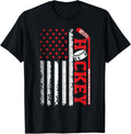 Ice Hockey Fan Players Patriotic Ice Hockey American Flag