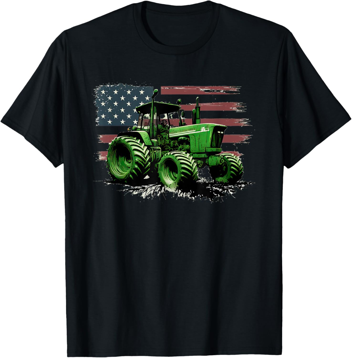 Agriculture Farm Tractor Usa Flag Tractor American Farm Usa