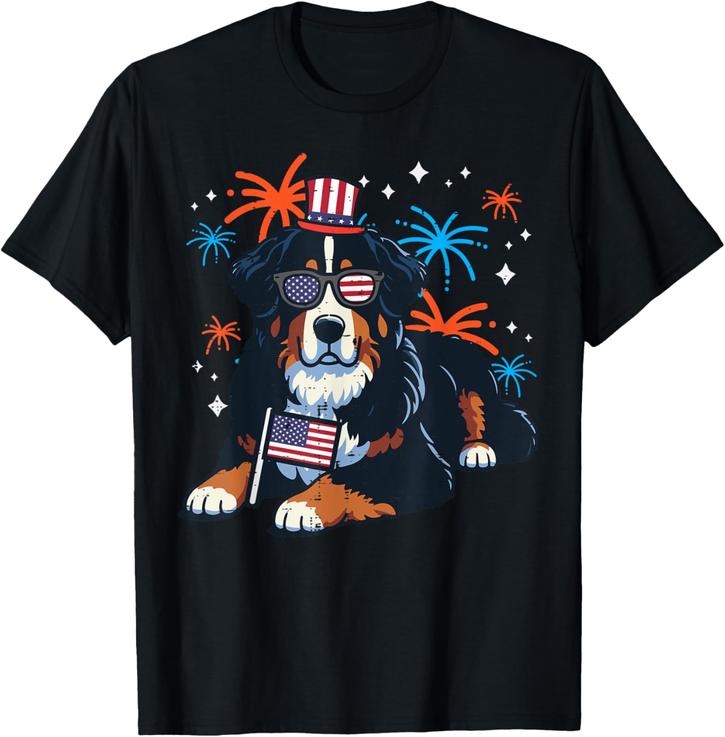 4Th Of July Bernese Mountain Dog Usa Patriot Men Women Kids