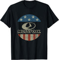 Mossy Oak 4Th Of July American Flag Distressed Circle Logo