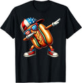 Happy 4Th Of July Dabbing Hot Dog Funny Usa Boys Kids
