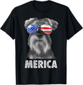 Schnauzer 4Th Of July Merica Men American Flag Sunglasses