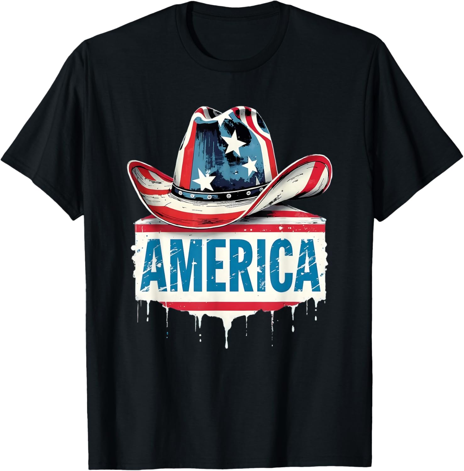 American Flag Cowboy Hat 4Th Of July Western Patriotic