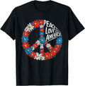 Peace Love America 4Th Of July American Flag Independence
