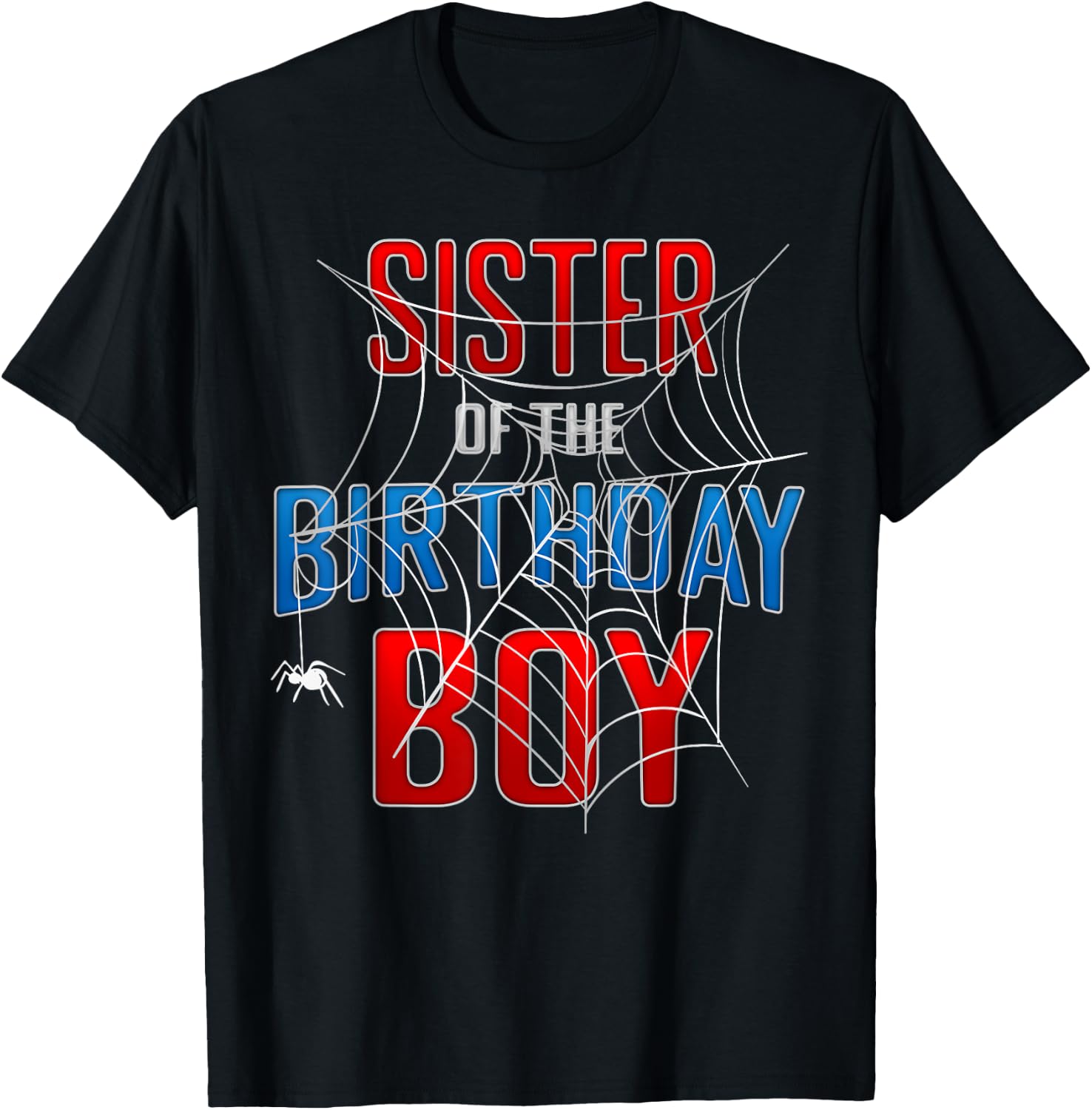 SISTER Of The Birthday Boy Spider Web Birthday Boy Spider Lover Design 103