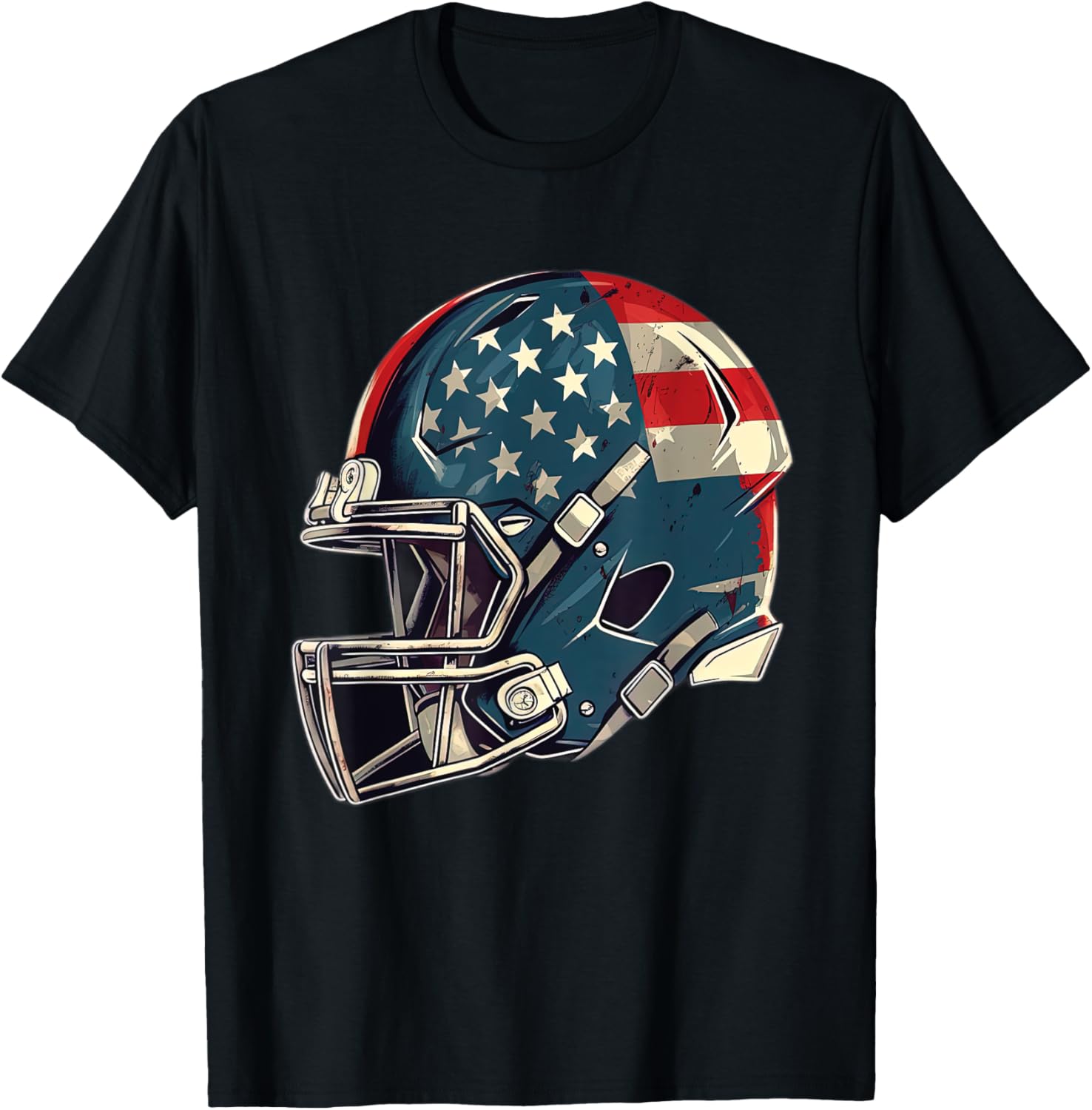 Patriotic Football 4Th Of July Usa American Flag Boys Teens