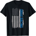 Drag Racing American Flag Patriotic Race Car Funny Gift Men