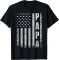 Proud Papa Funny Fathers Day 2025 Gifts Dad America Usa Flag
