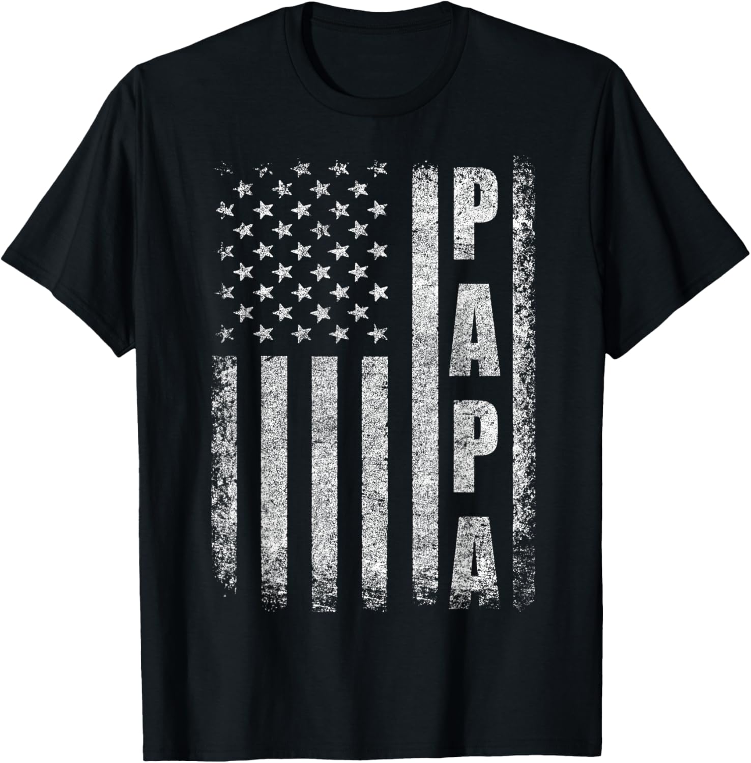 Proud Papa Funny Fathers Day 2025 Gifts Dad America Usa Flag
