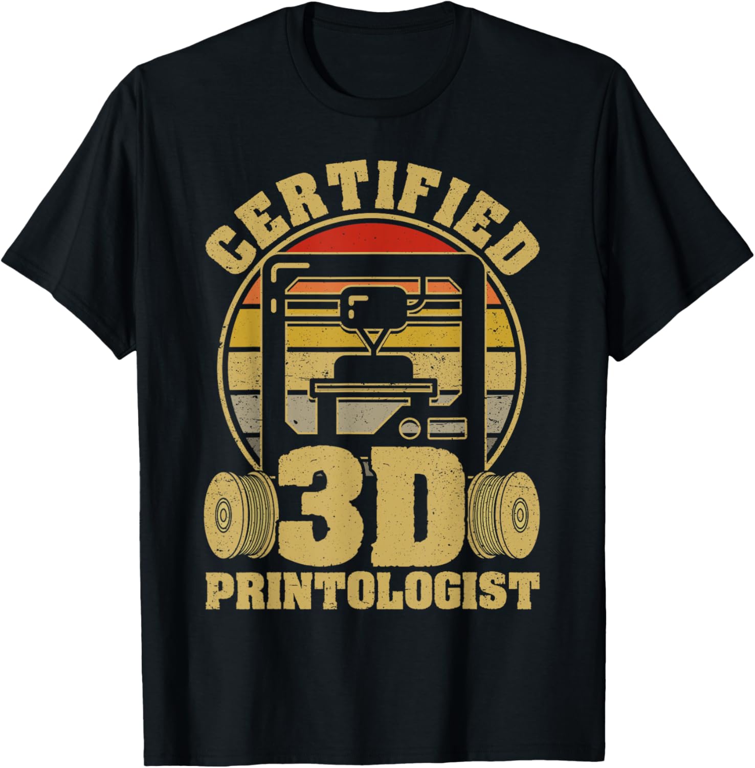 Funny Retro 3D Printer Certified 3D Printologist 3D Printing
