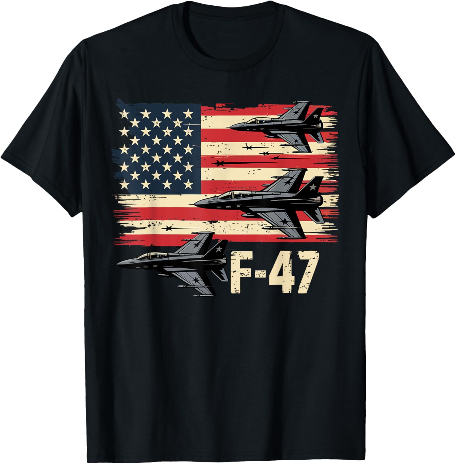 F 47 Jet Fighter F47 Aircraft 4Th Of July Usa Flag