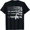 Gun For Men Women Machine Guns Usa Flag 2A Gifts
