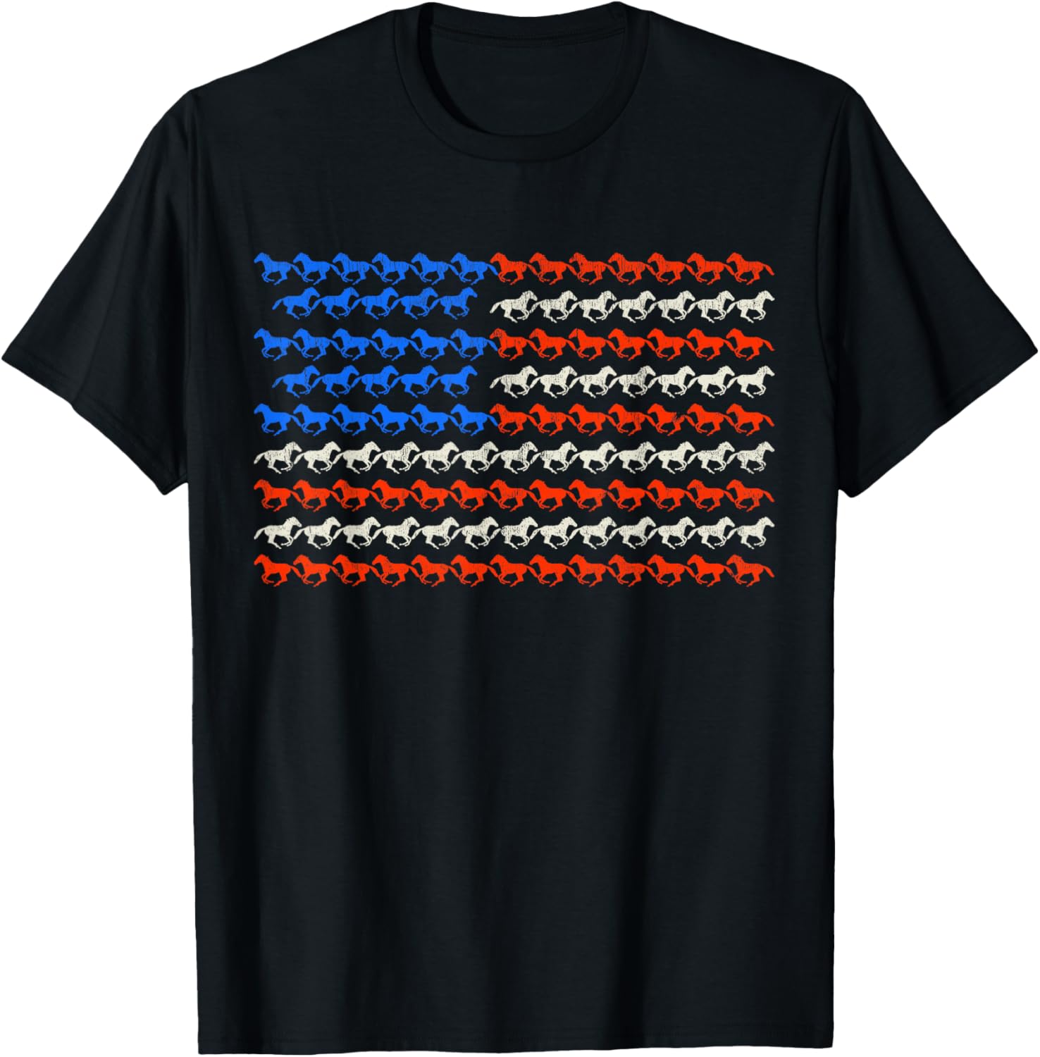 4Th Of July American Flag Horseback Riding Horse Usa Flag