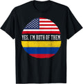 Half American Half Colombian Usa Flag Colombia Heritage Dna