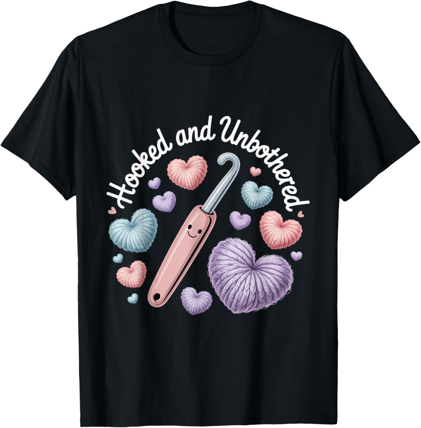 Hooked and Unbothered Crochet Mood Chill Yarn Lovers Crafter