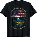 American Grown With Bahamian Roots Tree Usa Flag Gifts