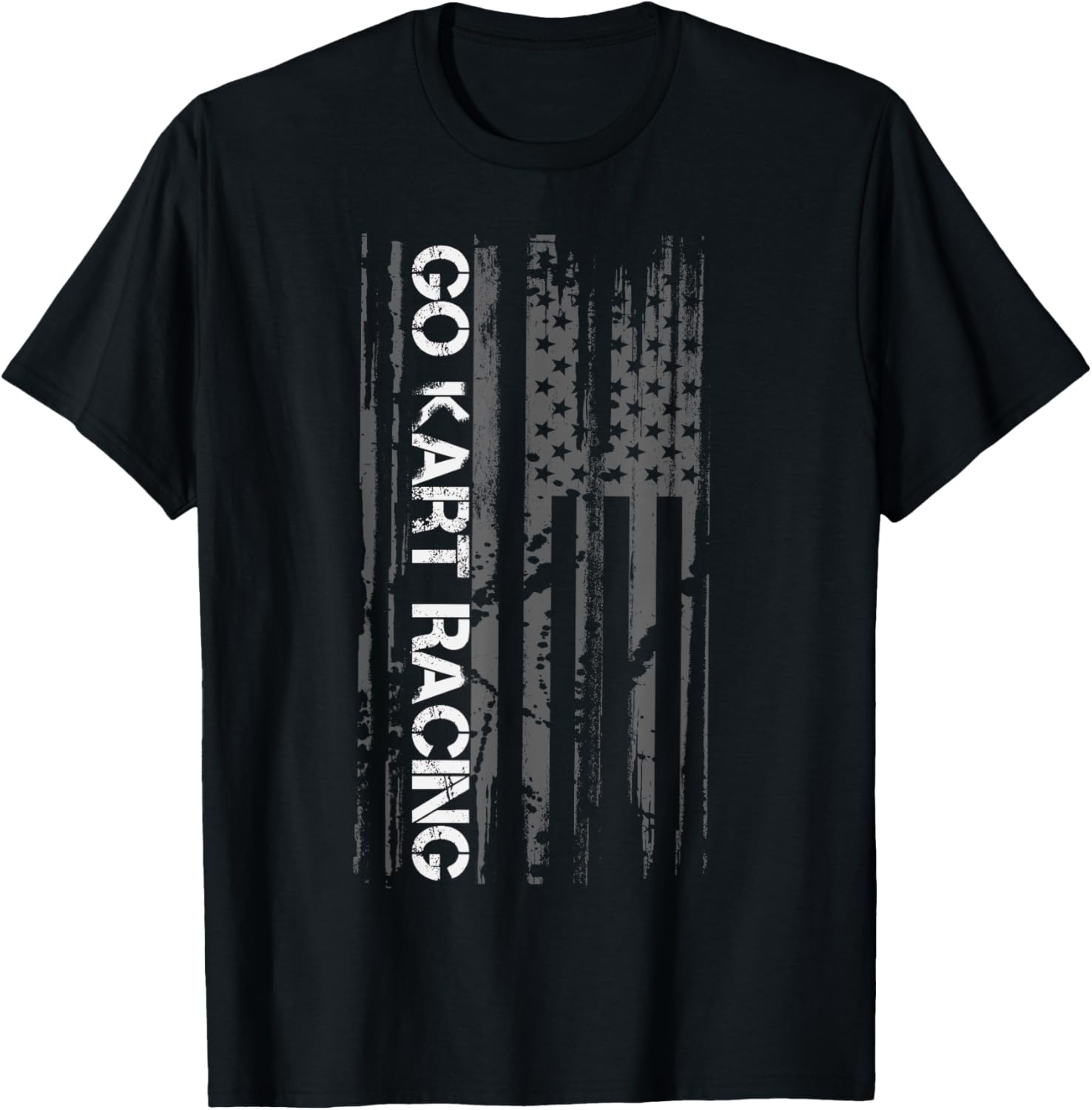 Go Cart Racer American Flag Patriotic Go Kart Racing