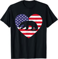American Flag Heart Anteater 4Th Of July Usa Patriotic