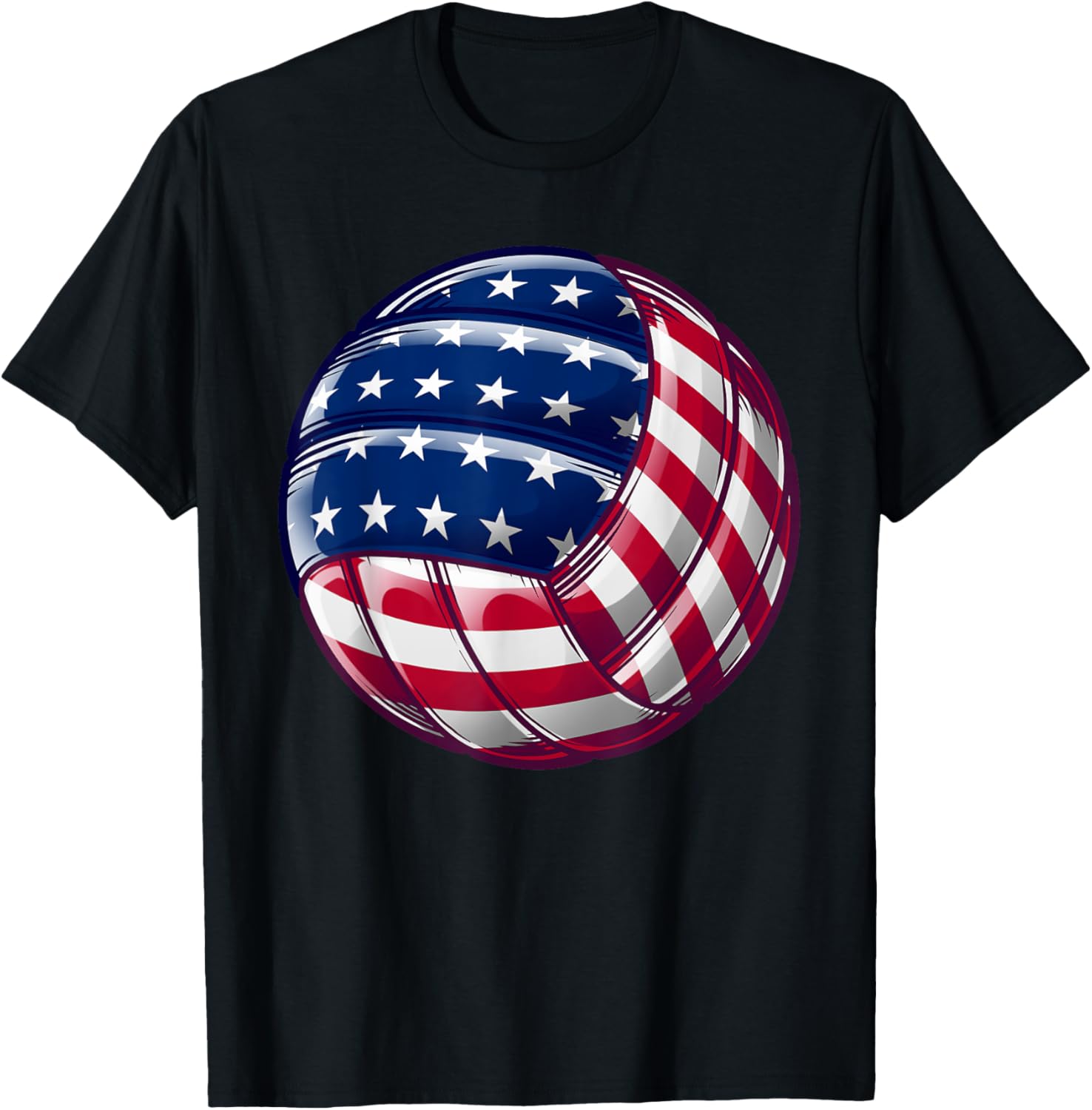 Volleyball American Flag Cute 4Th Of July Funny America Gift