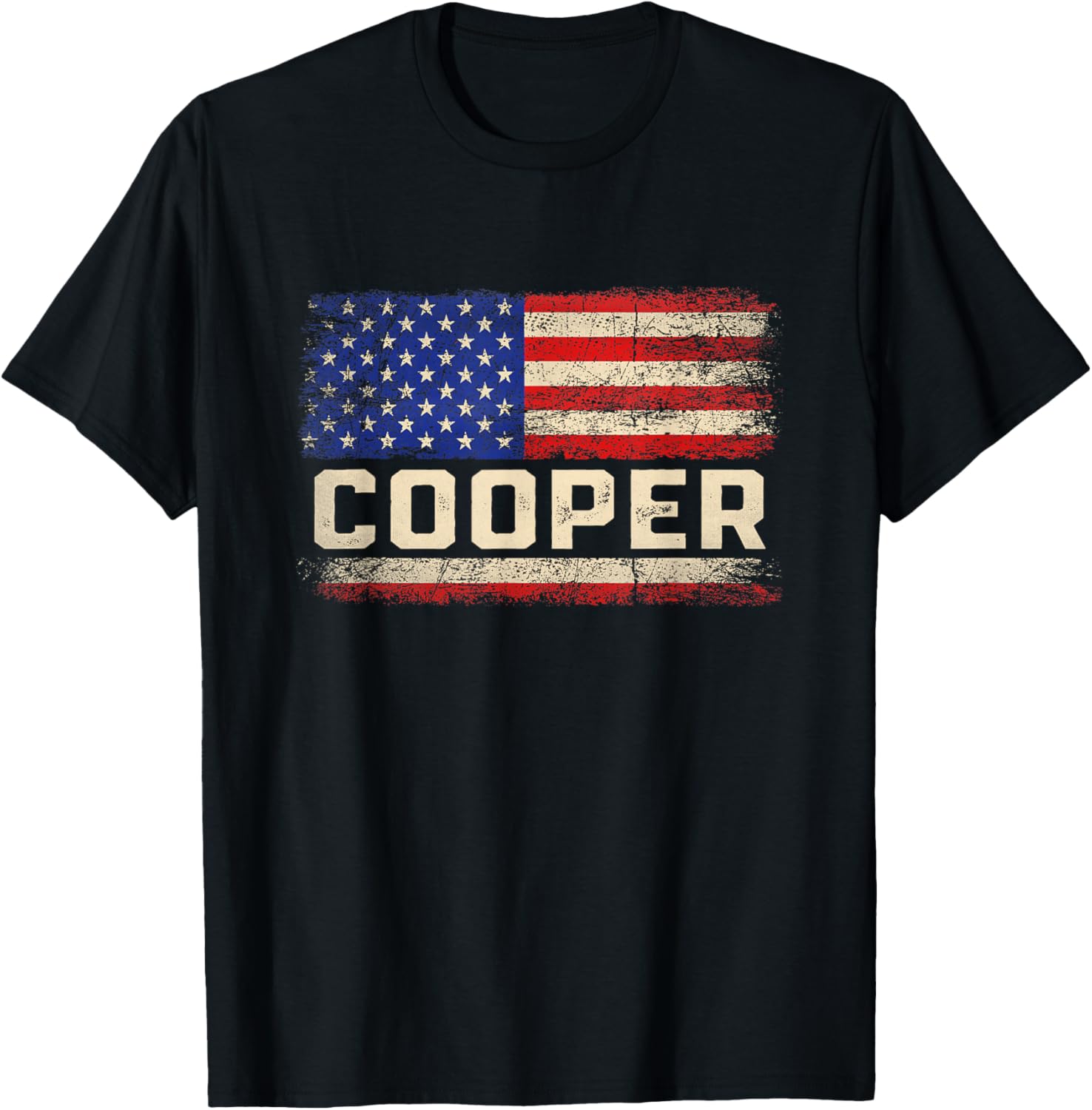 Cooper Last Name Shirt Cooper Name American Flag