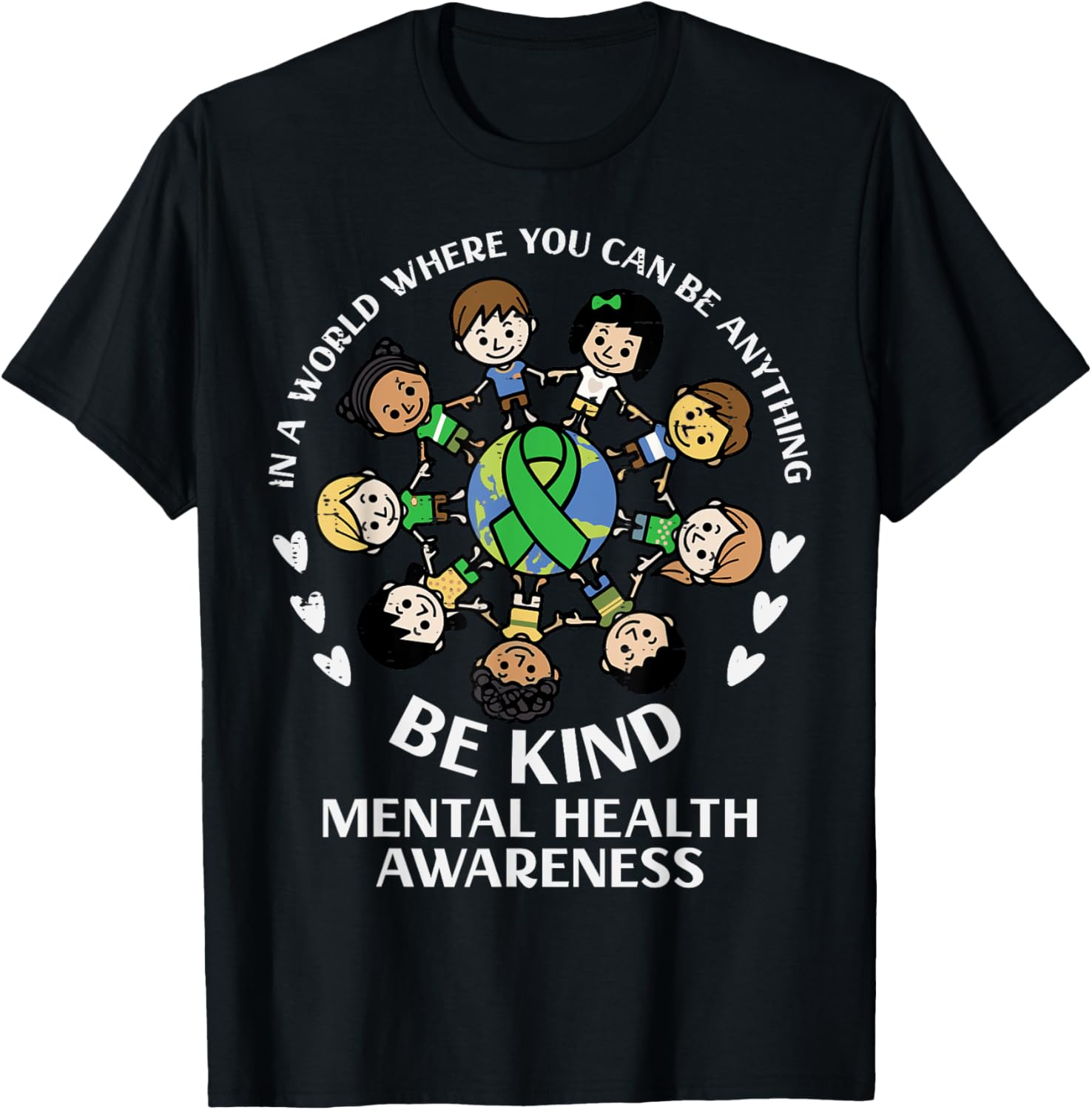 Mental Health Be Kind Kids Around World Awareness Boys Girls