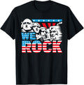 Funny We Rock Mount Rushmore Patriotic Us American Flag