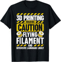 3D Printing Caution Flying Filament Funny 3D Printer