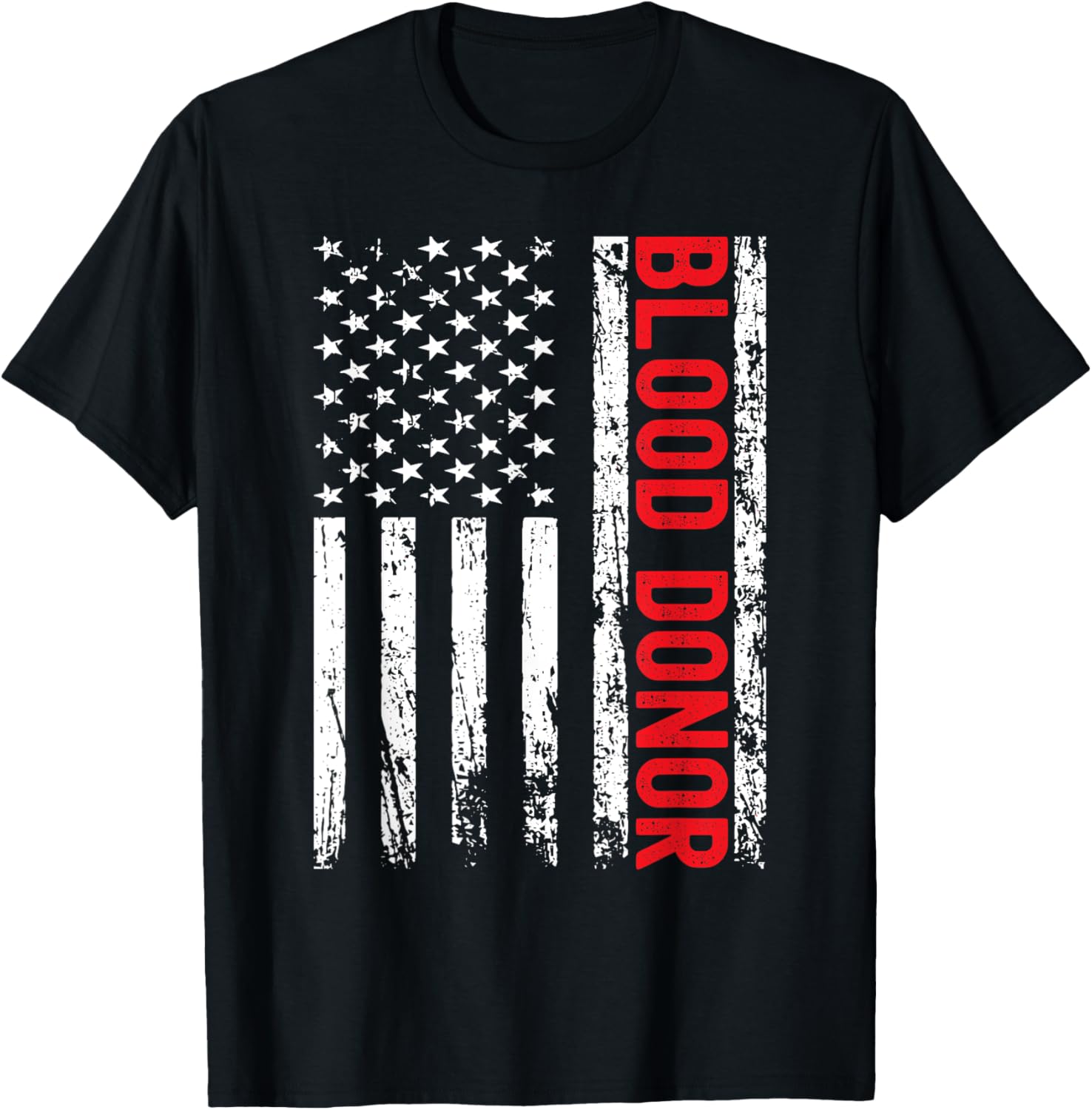 Blood Donor Distressed American Flag