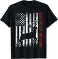 Mens Best Buckin Dad Ever American Flag Deer Hunting