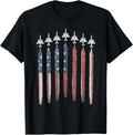 F4 Phantom Fighter Jet Usa Flag Airplane F 4 4Th Of July