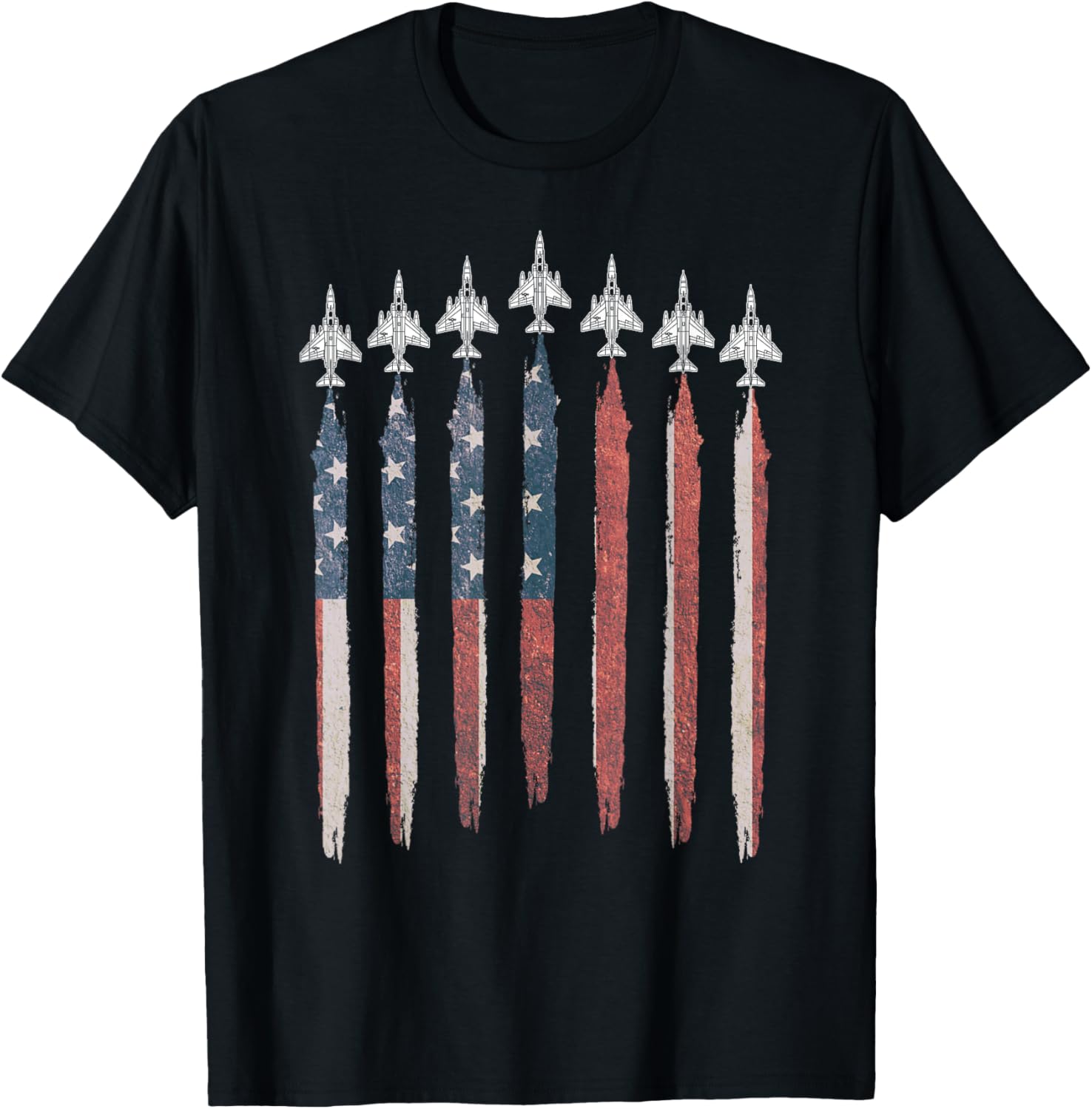 F4 Phantom Fighter Jet Usa Flag Airplane F 4 4Th Of July