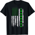 Us American Flag With Shamrocks For St Patricks Day Lucky