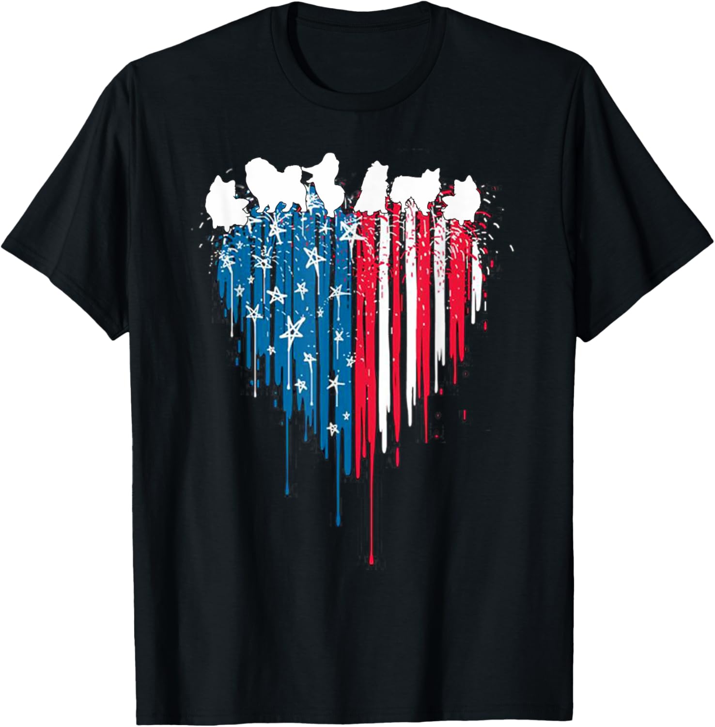 Pomeranian Dog American Flag 4Th Of July Patriotic Dog Love