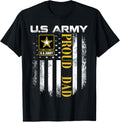 Vintage Us Army Proud Dad With American Flag Gift