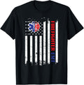 Firefighter Emt American Flag Emt Firefighter Paramedic