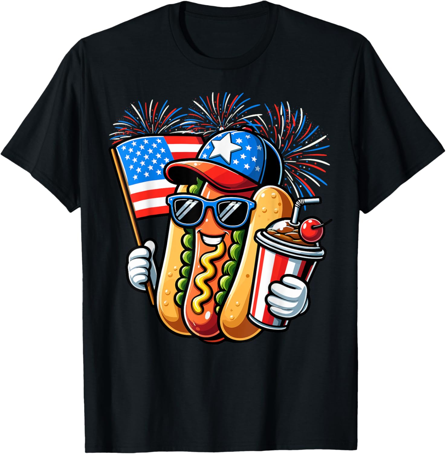 4Th Of July Hotdog Independence Day Patriotic Fourth Of July