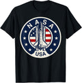 Nasa Usa Shuttle Rocket American Flag Logo