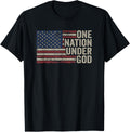 One Nation Under God Christian Usa Vintage American Flag