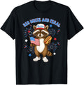 Usa Red Funny White And Feral Racoon 4Th July Boy Girl Kids