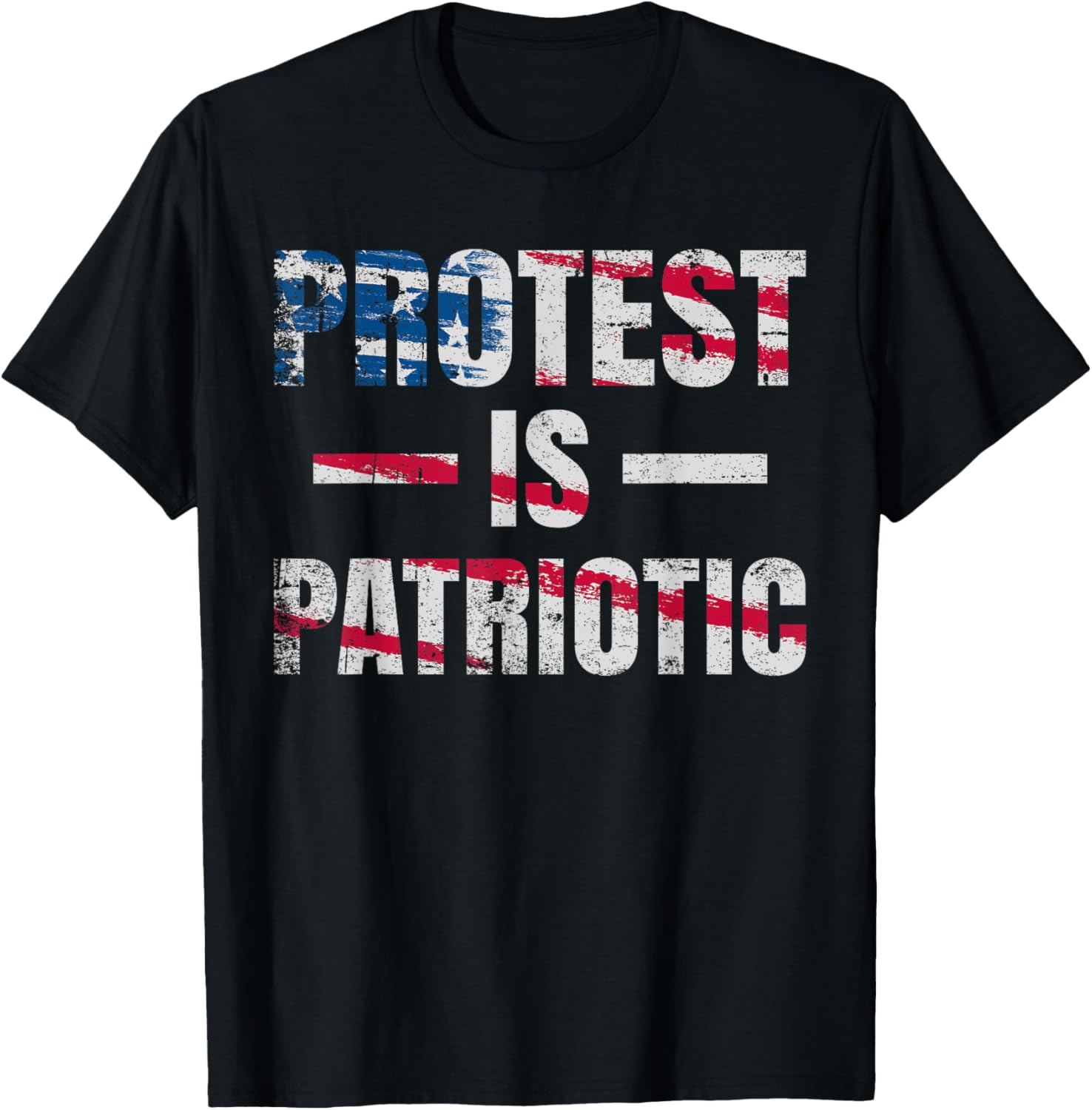 Protest Is Patriotic Political American Flag Print